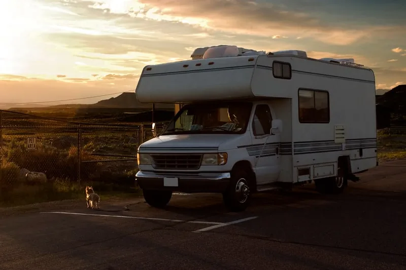 Richmond RV motorhome ready for transport